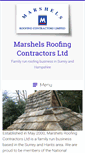 Mobile Screenshot of marshels-roofing.co.uk